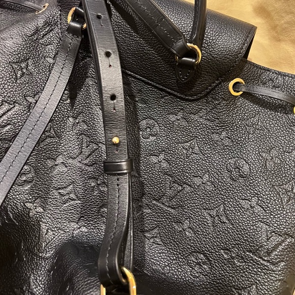 Louis Vuitton Backpack Montsouris Monogram Empreinte Black NM with dust bag - Picture 6 of 9